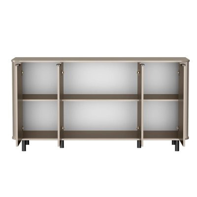 Komoda frezowana czterodrzwiowa pojemna nowoczesna