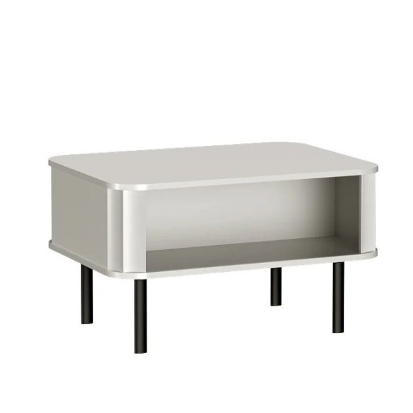 Stolik kawowy ryflowany ława do salonu na nóżkach