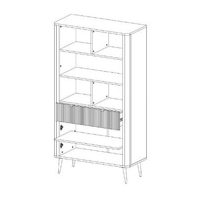 Regał z Szufladami na Nóżkach Kaszmir