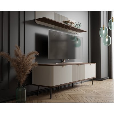 Komoda Trzydrzwiowa z Barkiem Nowoczesna Kaszmir