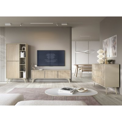 Szafka RTV Jodełka Scandi Nest