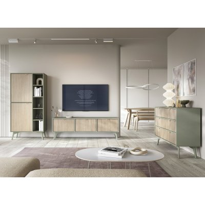 Szafka RTV Jodełka Scandi Nest