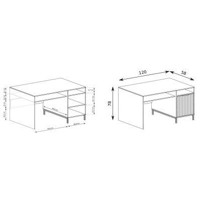 Stylowe meble z frezowanymi frontami i elegancją do nowoczesnych wnętrz