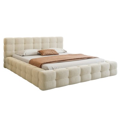 Łóżko tapicerowane Amaros z pojemnikiem na pościel