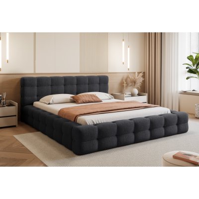 Łóżko tapicerowane Amaros z pojemnikiem na pościel