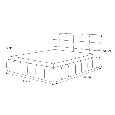 Łóżko tapicerowane AMA