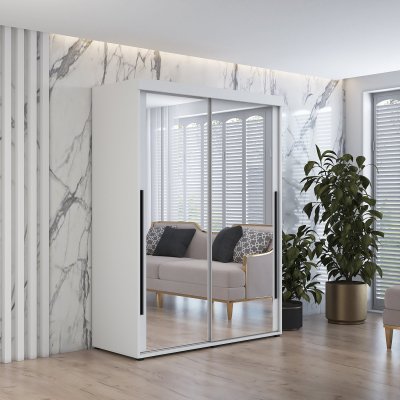 Szafa z Lustrem do Sypialni Pojemna