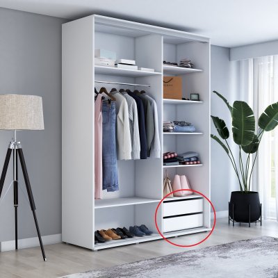 Szafa z Lustrem do Sypialni Pojemna