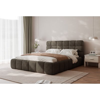 Łóżko tapicerowane z pojemnikiem na pościel Inferno