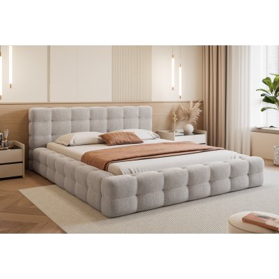 Łóżko tapicerowane Amaros z pojemnikiem na pościel