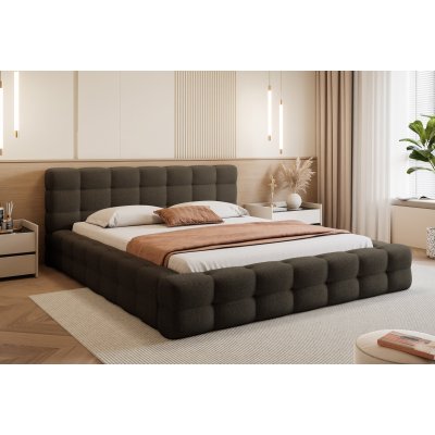 Łóżko tapicerowane Amaros z pojemnikiem na pościel