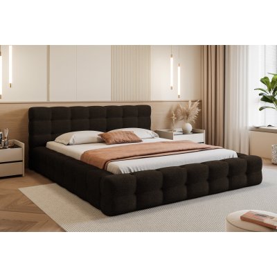 Łóżko tapicerowane Amaros z pojemnikiem na pościel