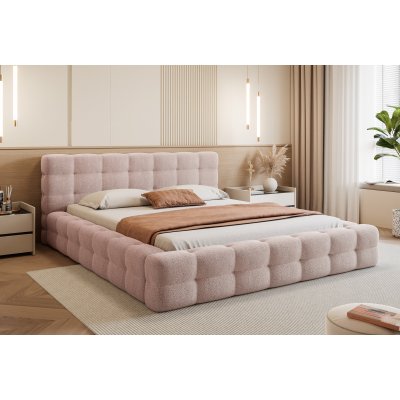 Łóżko tapicerowane Amaros z pojemnikiem na pościel