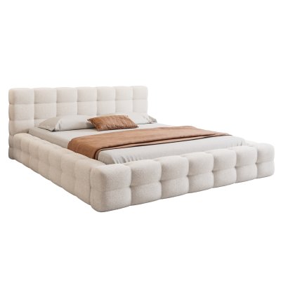 Łóżko tapicerowane Amaros z pojemnikiem na pościel