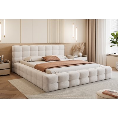 Łóżko tapicerowane Amaros z pojemnikiem na pościel